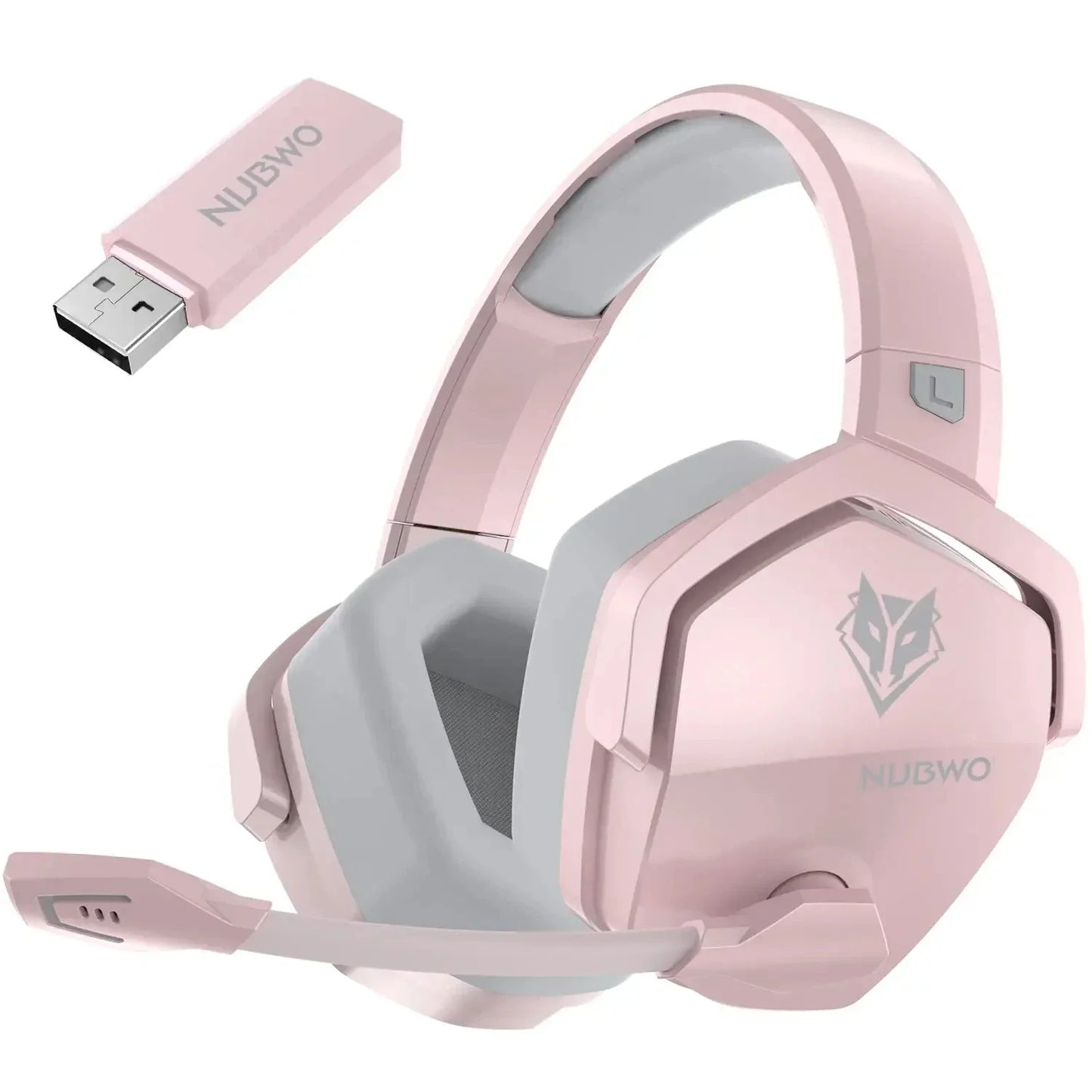 Dual Wireless Gaming Headphones 2.4GHz Bluetooth 5.3 Headsets Gamer with Microphone