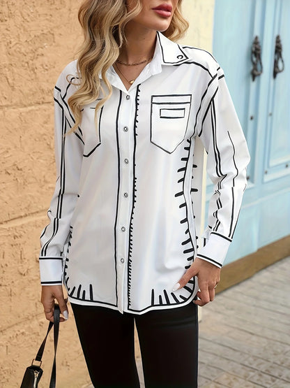 Fashion printed chic Shirt