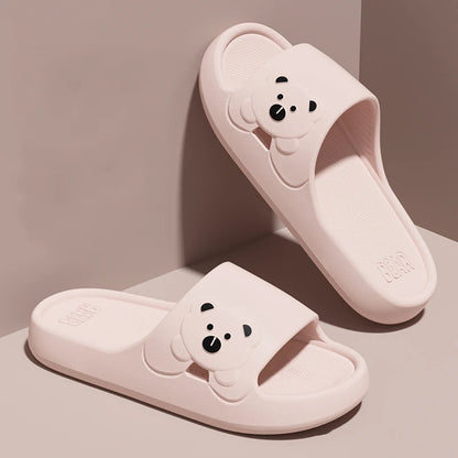 DANA Indoor Soft Sole Cartoon Bear Slippers