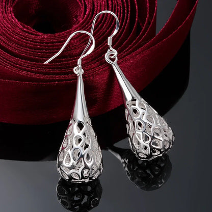 925 Sterling Silver Round Circle Hoop Earrings