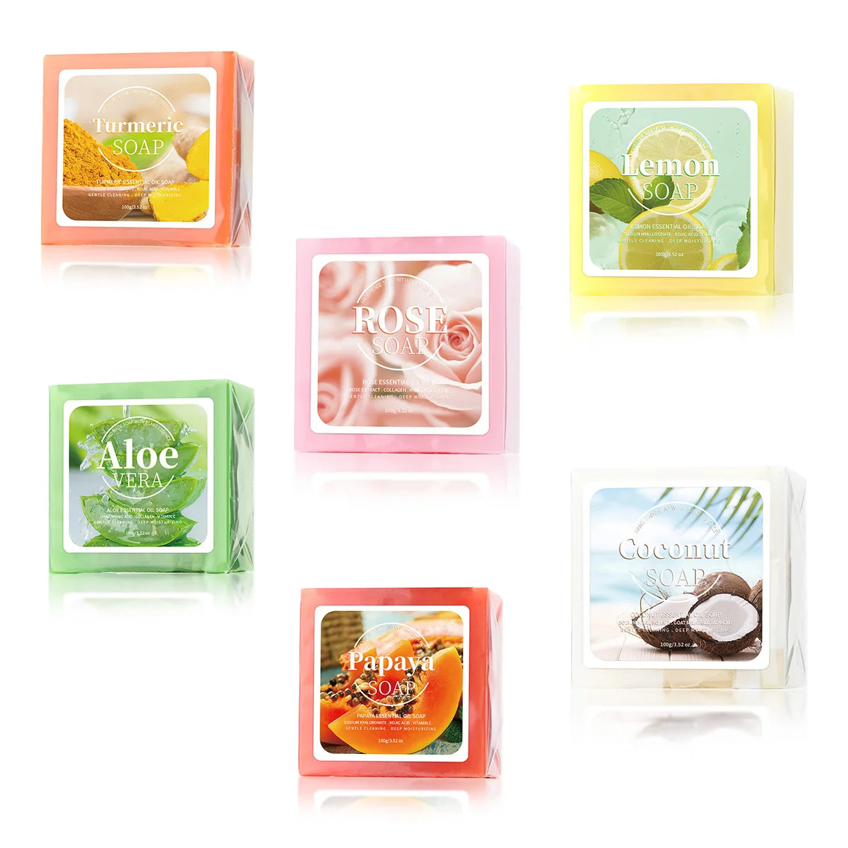 Jabón nutritivo artesanal con extracto de papaya B+