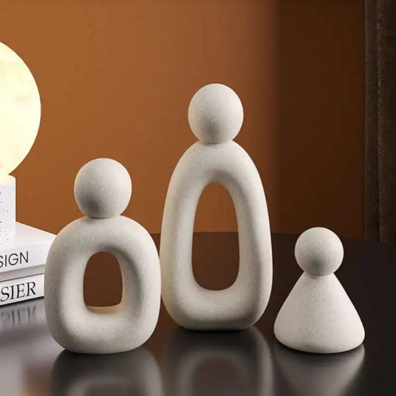 Simple Family Statue Modern Style Home Decor