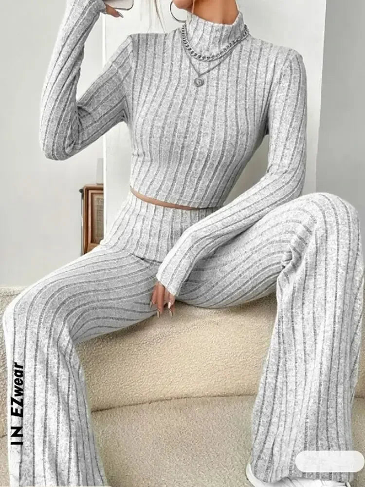 Elegant Loose Pants Suit Casual Sets