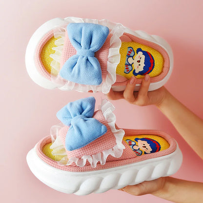 Cute Cartoon Lovely Animals Bedroom Cotton Home Indoor Thick Sole Slippers