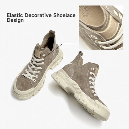 Suede Leather Round Toe Handmade Shoes