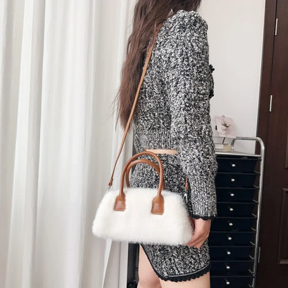Faux Fur Crossbody Furry Fluffy Handbags