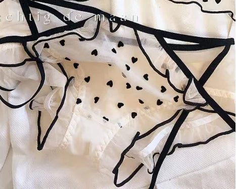 Japanese Mesh No-wire lace Underwear set Lingerie