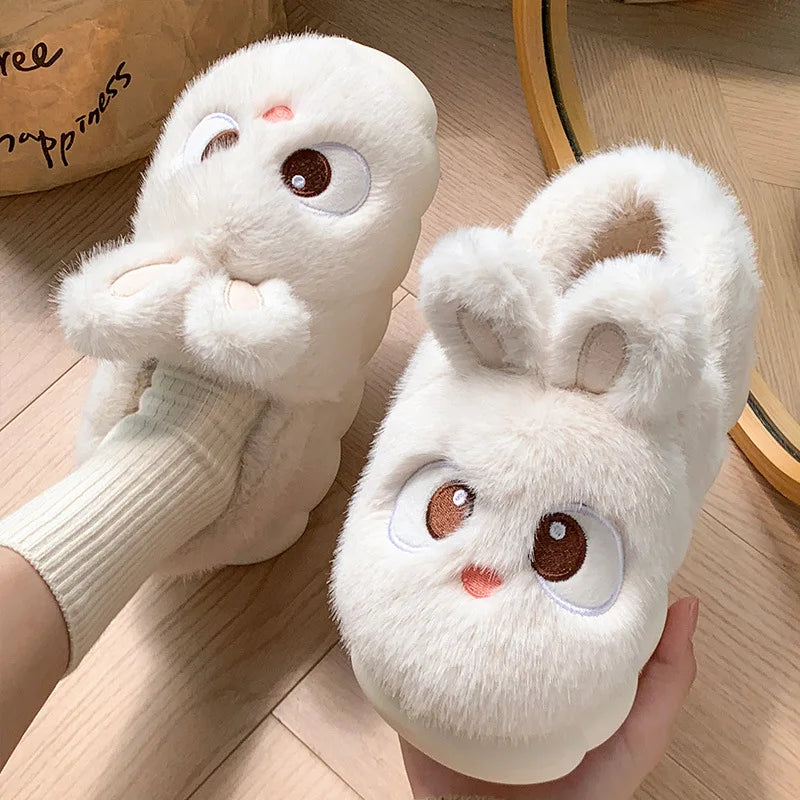 Cotton Winter Indoor Warm and Velvet  Parent-Child Wool Cotton Slippers