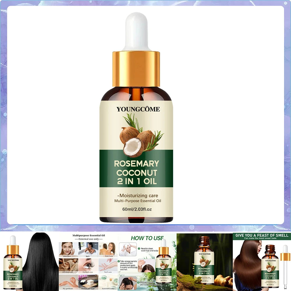 Rosemary Oil Hair Essential Coconut Oil Improve Hair