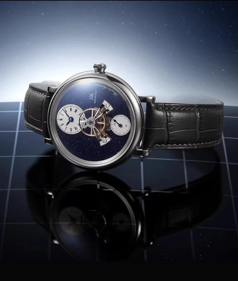 Sky Dome Mechanical 42mm Center Flywheel Automatic Watch