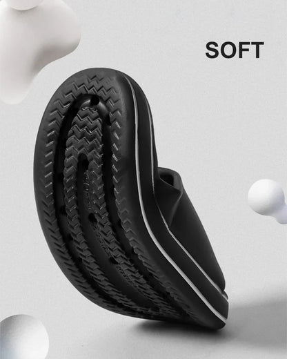 Letter Thick Sole Indoor Bathroom Anti Slip Slippers