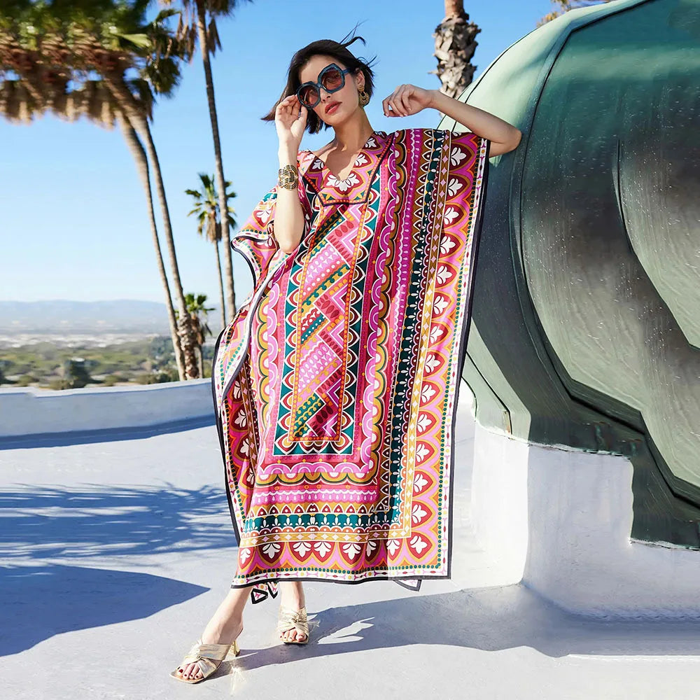 Kaftan Dress Over Size Beach Dress Cover Up
