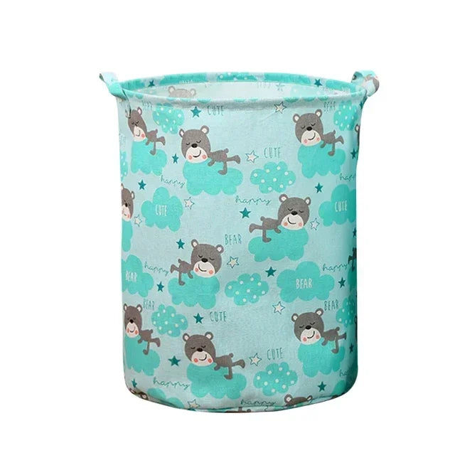 Laundry Storage Bag Cotton Linen Large Basket