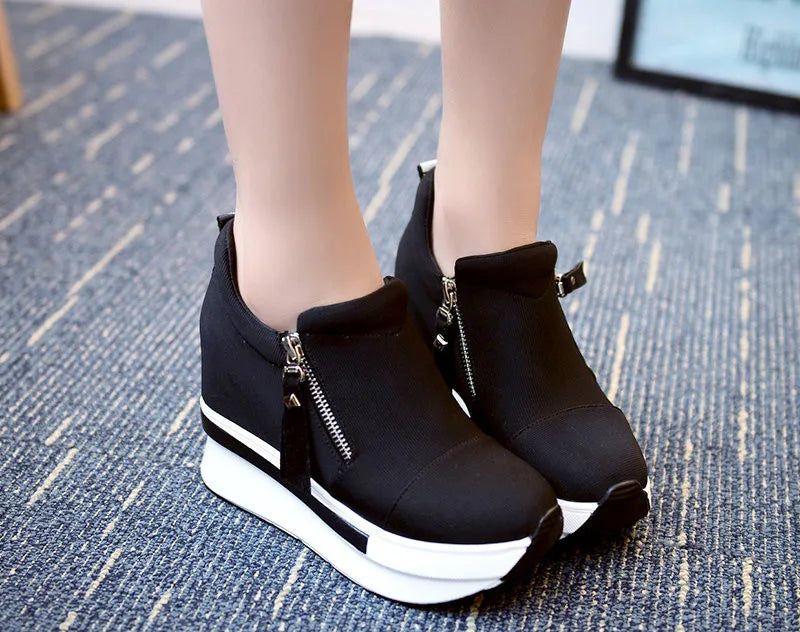 Casual Hidden Heel Canvas Sneaker