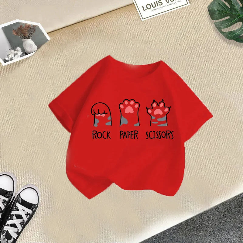 Cat Candy Funny Short Sleeve Baby Girl T-shirt