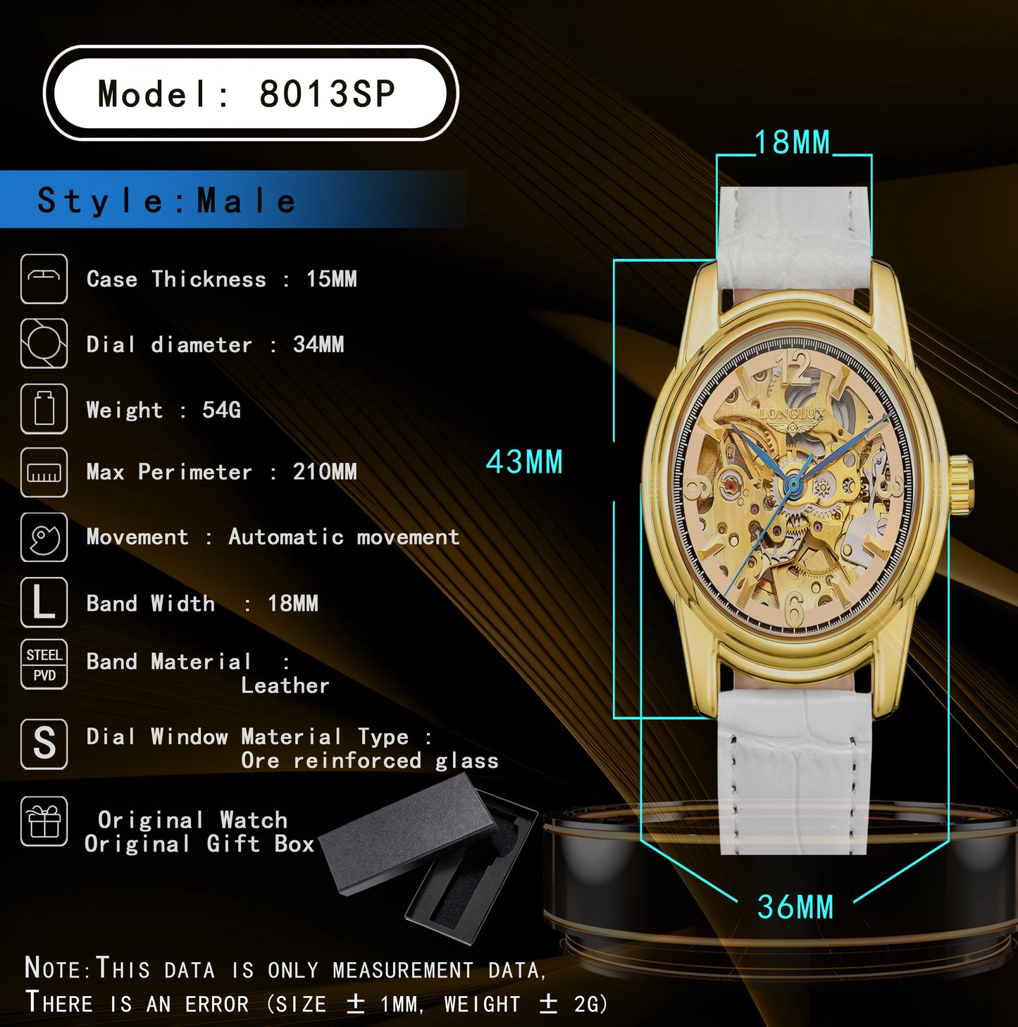DANA automatic wristwatches