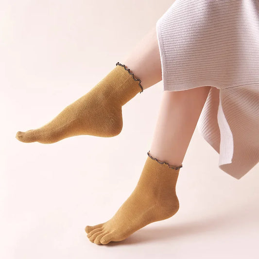1 3 5 Pairs Five Fingers Cotton Socks