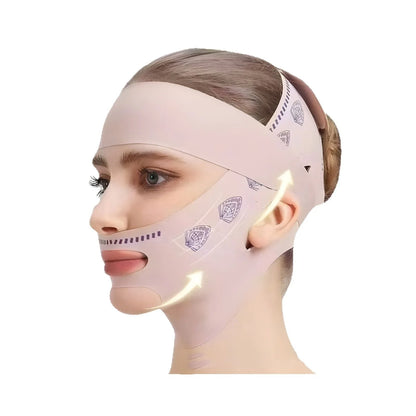 2Piece Lymphatic Face Sculpting Bandage&Massage Brush