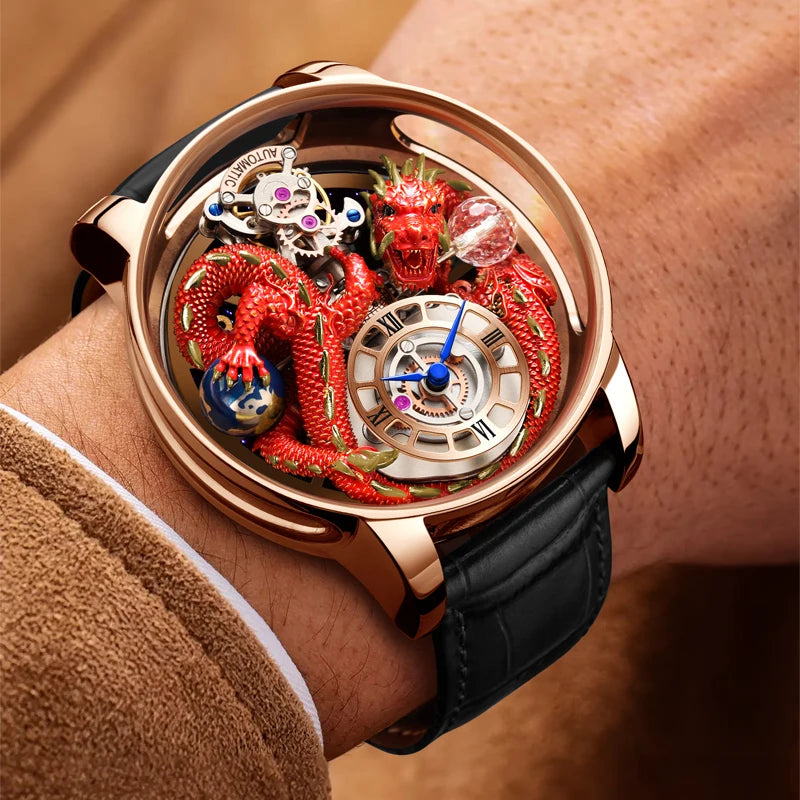 Diamond Tourbillion Top Brand Luxury Astronomia Quartz waterproof Watch