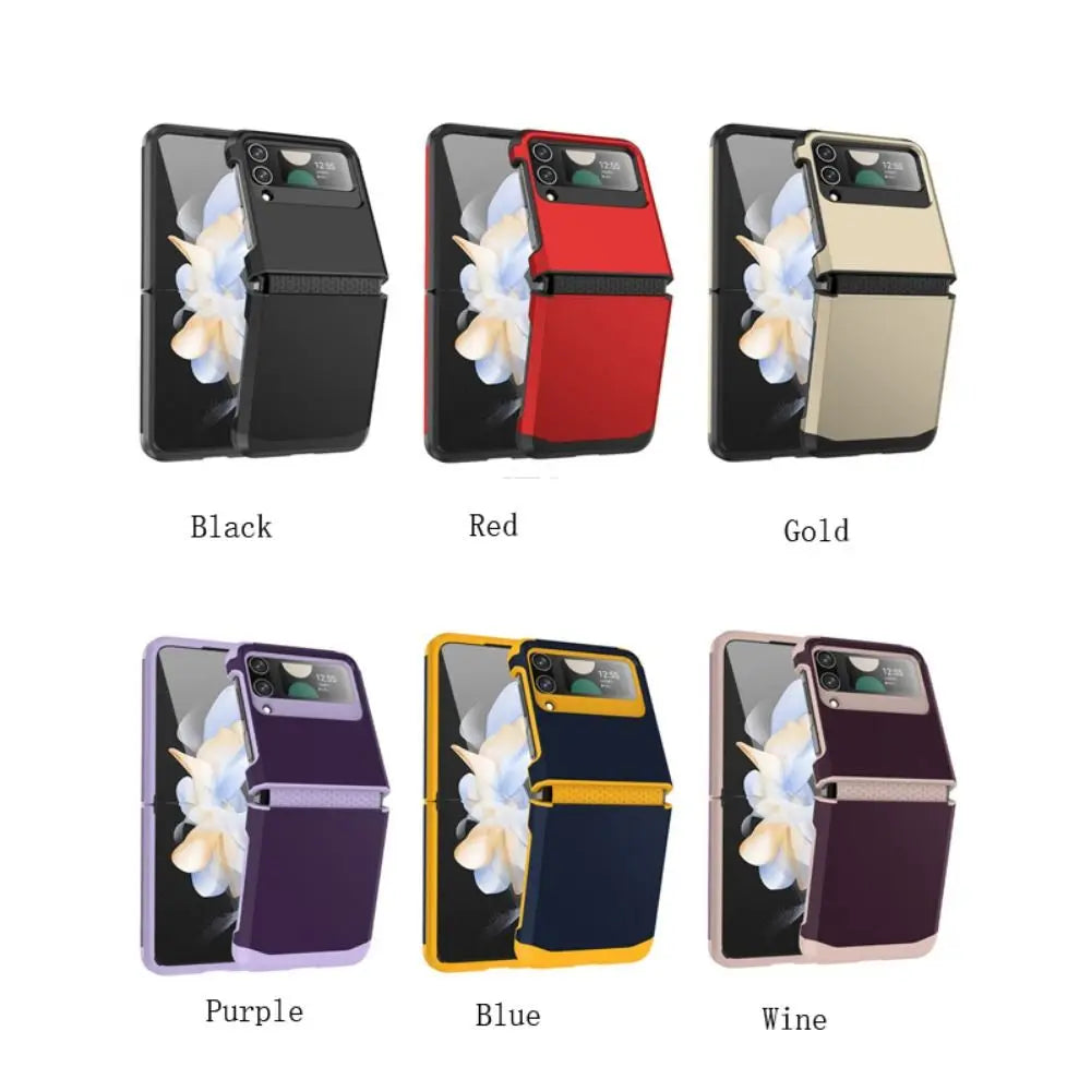 Z Flip 3/4/5 Case New Shock Proof Armor Phone Cover Protective Hinge Mobile Phone Protector