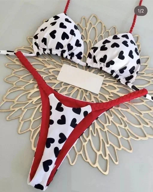 New Sexy Bikini Beach Swimsuit Two-piece Set