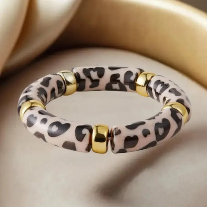 Mixed Color Bamboo Elastic Bracelets