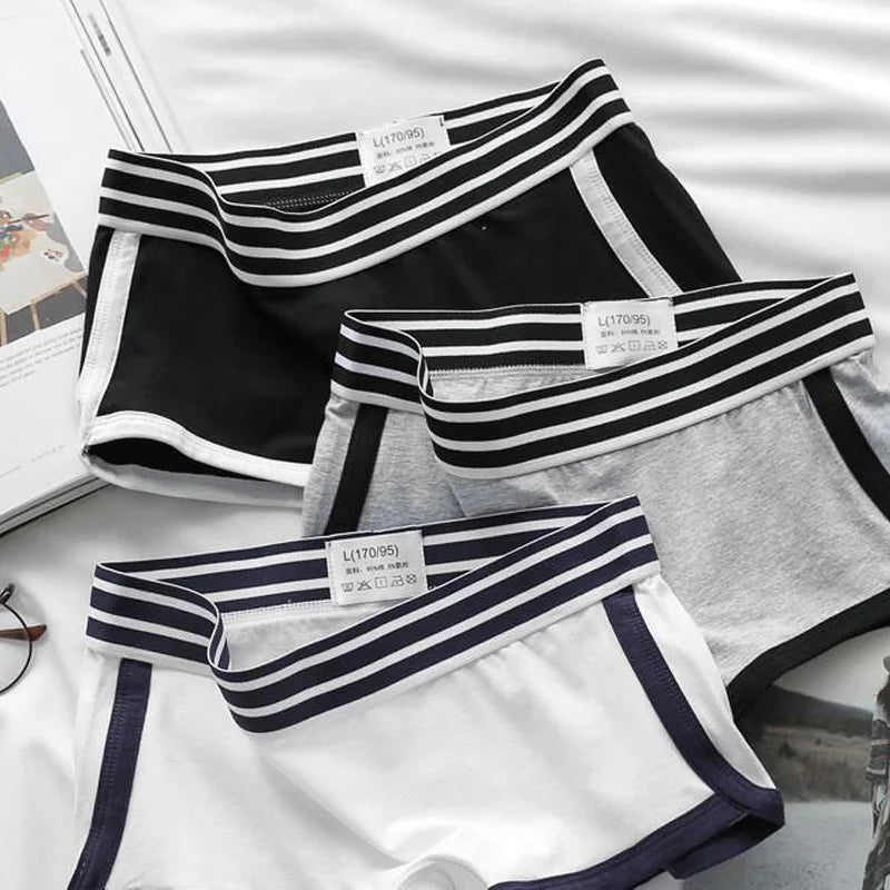 Low-Waist Boxer Boyshort Panties Single Piece Intimate Lingerie