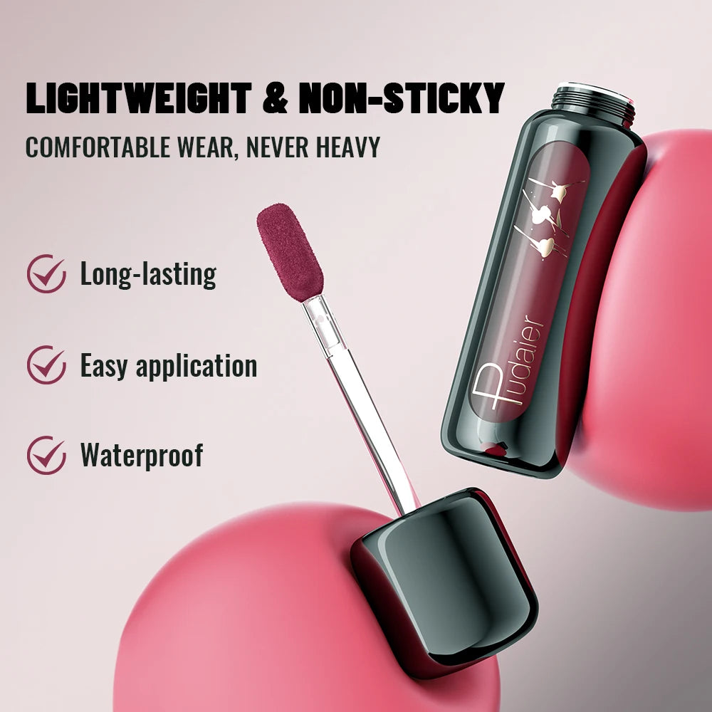 9 Colors Matte Lip Mousse Highly Pigmented Velvet Finish