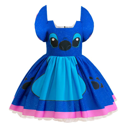 Cartoon Disney Stitch Cosplay Costume Dress