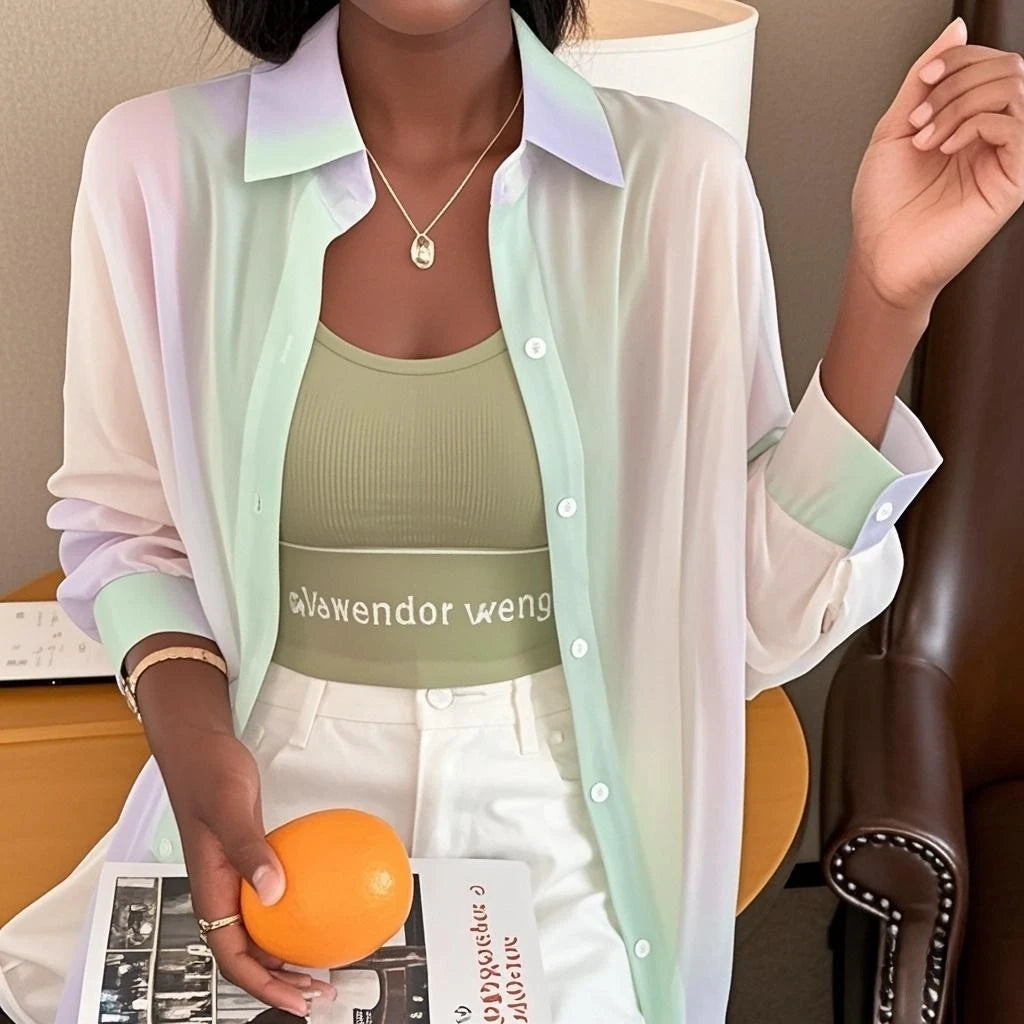 Rainbow Long Sleeved Shirt Thin