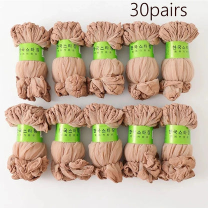 10-50Pairs Transparent Ultrathin Sexy Crystal Short Ankle Sock