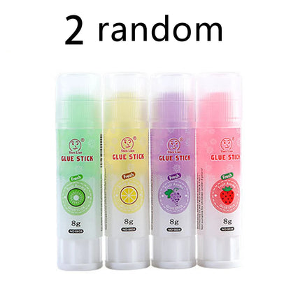1-4Pcs Cute Colorful Solid Glue Sticks High Viscosity Glue for Paper