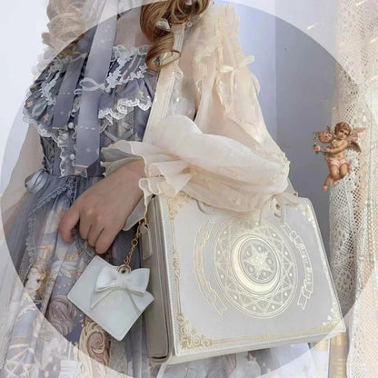 Korean Gothic Square Black Shoulder Bag