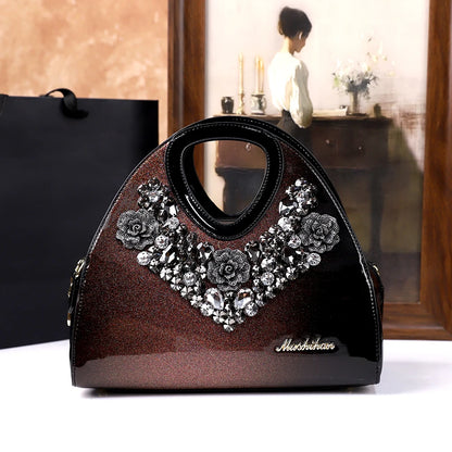 diamond-encrusted dumpling bag