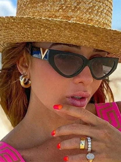 Luxury Vintage Cat Eye Sunglasses