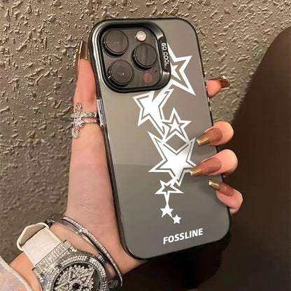 INS Star Phone Case For iPhone Pro Max Matte IMD Cover