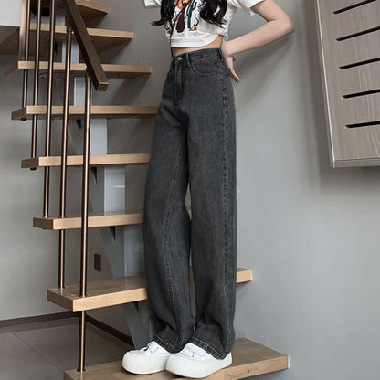 Wide Leg Jeans Trousers