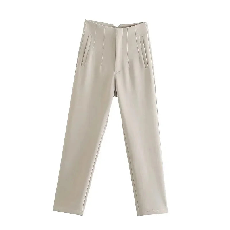 Office Wear High waist Formal Pants