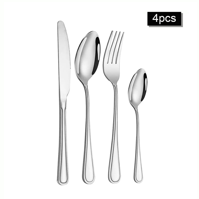 6/30pcs Stainless steel cutlery set