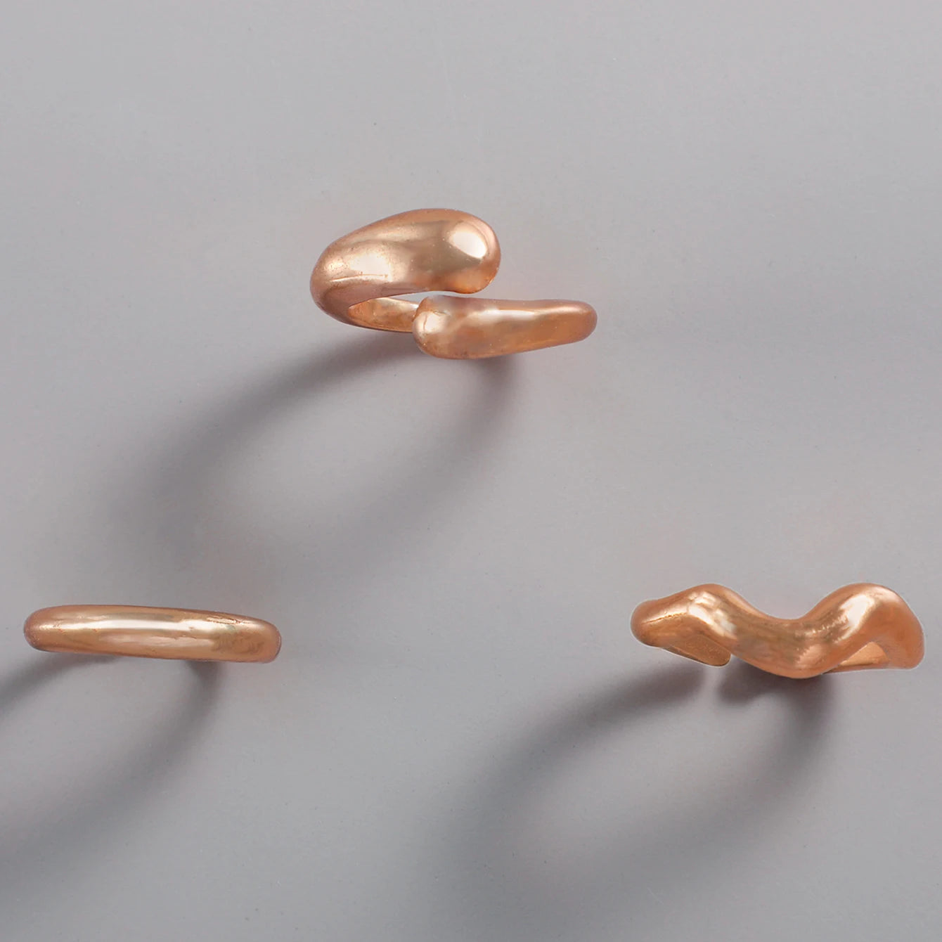 DANA Circle Geometry Opening Joint Rings Set