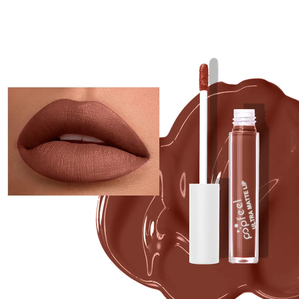 Punk Matte Black Liquid Lipstick Waterproof Makeup