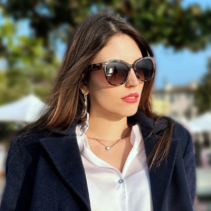 Cat eye Polarized Oversized UV400 Protection Retro Sunglasses