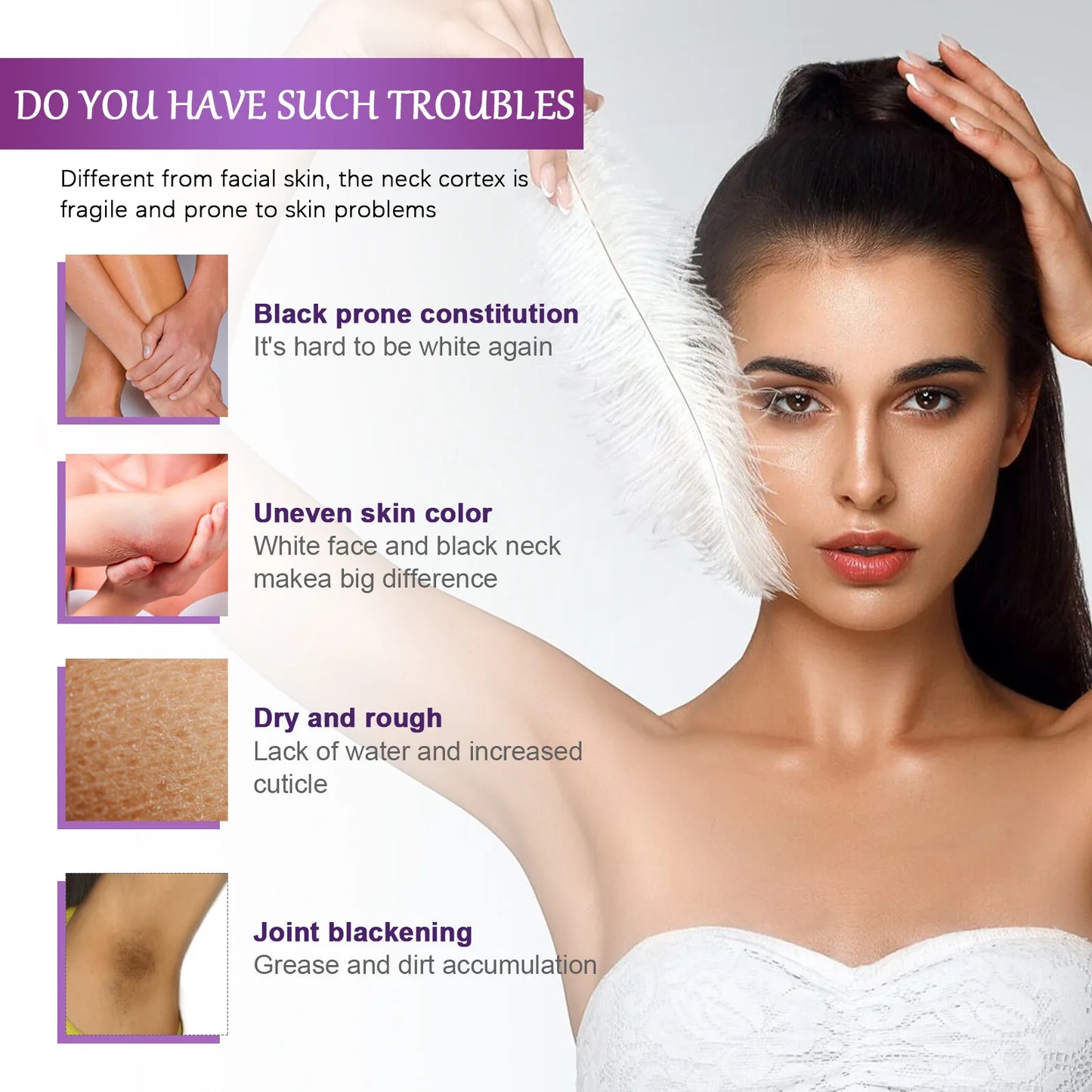 Crema blanqueadora corporal