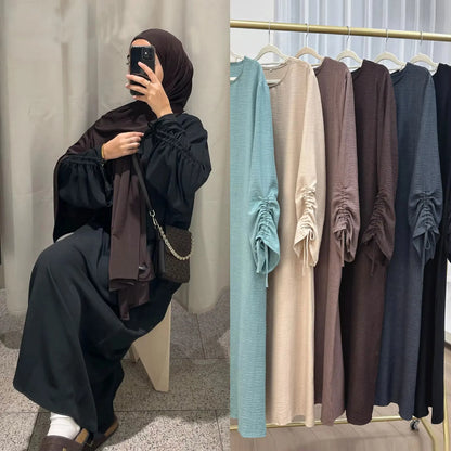 عباية إسلامية بأكمام برباط طويل