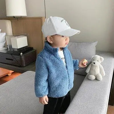 Plush Coat Autumn Winter Warm Baby Girl Boy Casual Toddler Jacket