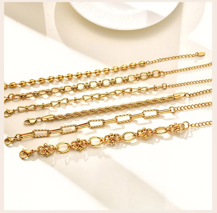 DANA Chunky Gold Plated Bracelets