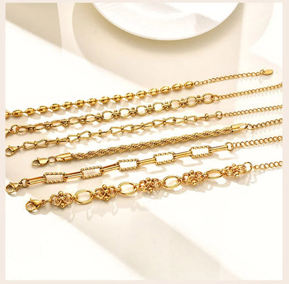 DANA Chunky Gold Plated Bracelets