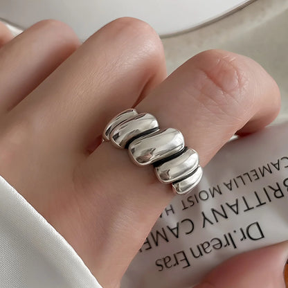 925 Sterling Silver Drip Glaze Butterfly Zircon Rings