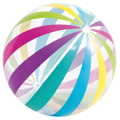 1 lorful Dots & Stripes PVC Inflatable Ball Transparent Printed Toy