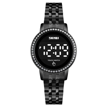 Digital LED Touch Diamond Waterproof Wristwatches